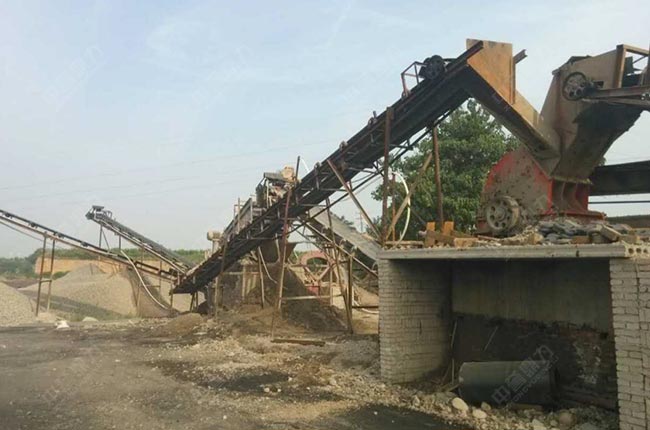 陜西三原制砂生產線現場