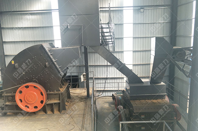 時產600噸錘式破碎機