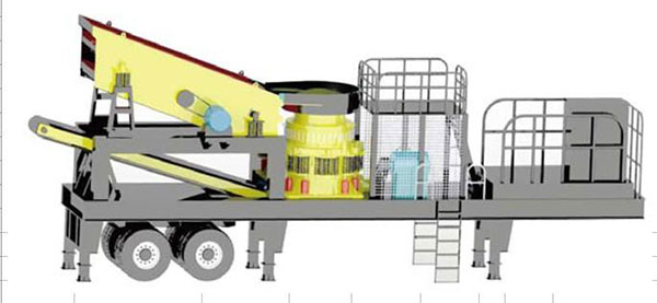 輪胎式移動破碎機