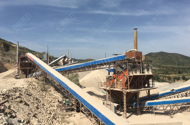 山西長治恒泰建材時(shí)產(chǎn)800噸石料生產(chǎn)線