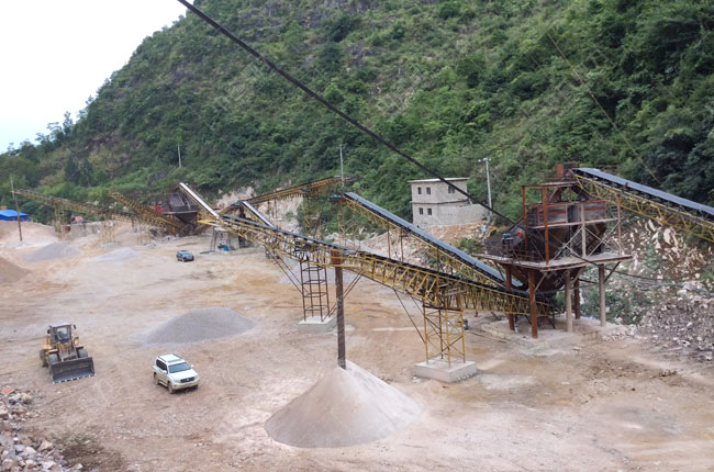 貴州平塘縣日產6000噸機制砂石生產線