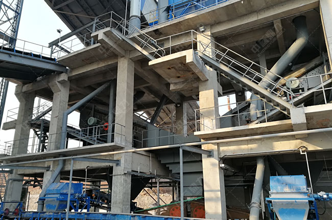 江蘇徐州龍山水泥時產200噸制砂樓