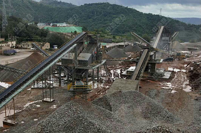 云南凱隆礦業時產800噸沙石生產線